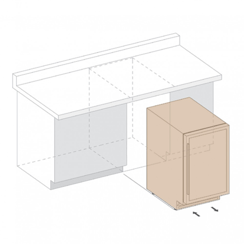 Винный шкаф встраиваемый Dunavox DAUF-39.121DMB