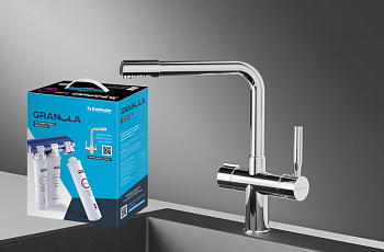 Комплект кухонный смеситель Granula GR-2088 Хром + Фильтр Granula