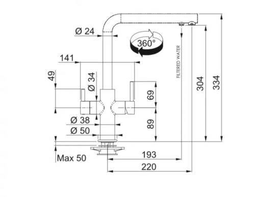Смеситель Franke Neptune 115.0370.698