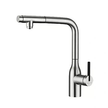 Смеситель для кухни Paulmark VIPER, брашированная сталь, Vi213105-BS