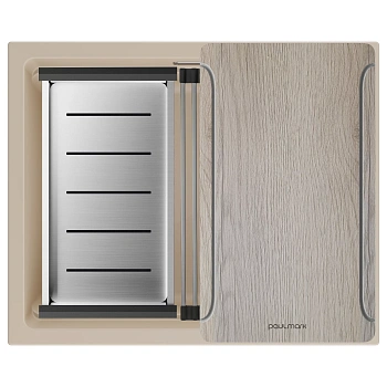 Мойка Paulmark LUMI-MULTI SINK 55 UNI, IT-GRANIT, LU-MULTI 55-LA латте