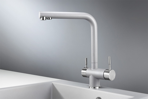 Смеситель для кухни Granula GR-2305, алюминиум