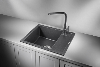 Кухонная мойка Granula Гранула GR-6002, чёрный