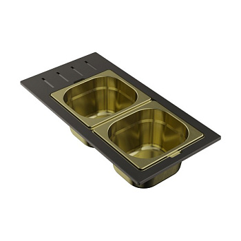 Контейнер Omoikiri DC-02-2-LG нерж.сталь/светлое золото