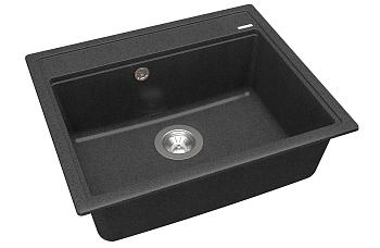 Мойка Florentina ЛИПСИ 600, черная, накладная