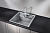 Кухонная мойка Granula Kitchen Space KS-5002, алюминиум