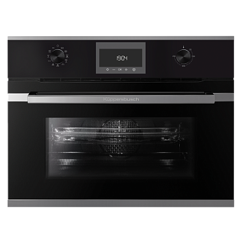 Компактный духовой шкаф с микроволнами Kuppersbusch CBM 6330.0 S3 Silver Chrome