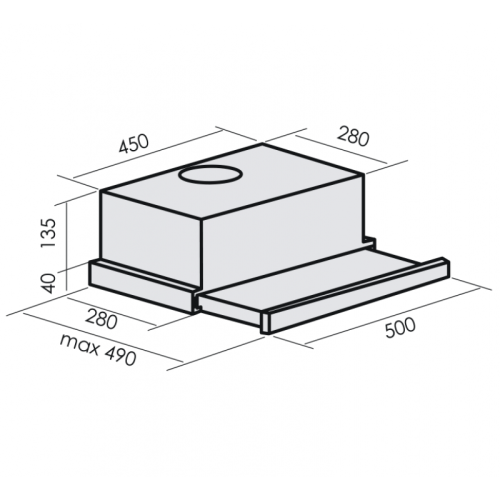 Вытяжка MBS PILEA 150 BLACK
