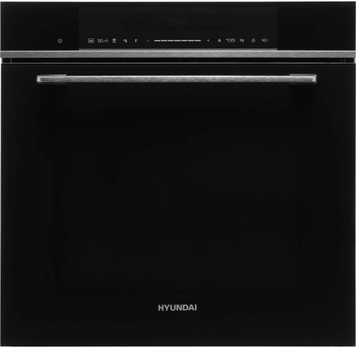 Духовой шкаф электрический Hyundai HMEO 6780 DX черное стекло/серебристый