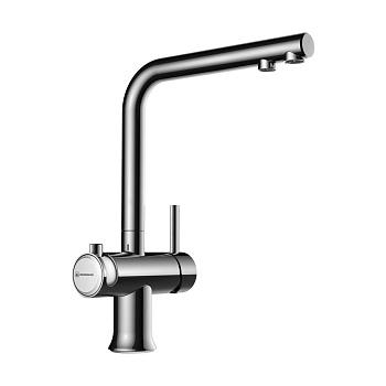 Смеситель Omoikiri Hotaru-CH-WH латунь/хром/белый