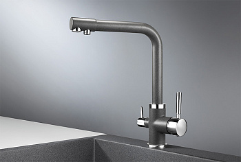 Смеситель для кухни Granula GR-2015, графит