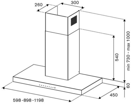 Вытяжка Bertazzoni KT90P1ANT