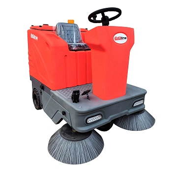 Подметальная машина аккумуляторная с сиденьем EVOline SWB 1400 T