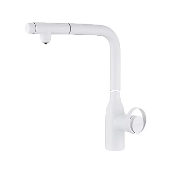 Смеситель для кухни Paulmark URBAN, белый матовый, Ur213104-WH