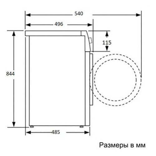 Стирально-сушильная машина Beko B3DFR57H22W