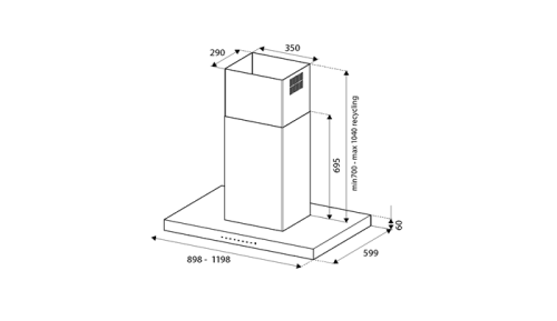 Вытяжка Bertazzoni Professional KTI90P1AXT