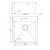 Мойка для кухни Milacio Denia 46 Steel золото Мойка для кухни Milacio Denia 46 Steel золото