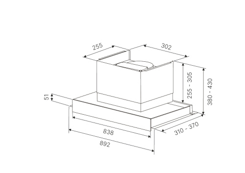 Встраиваемая вытяжка Kuppersbusch DEL 9360.0 S