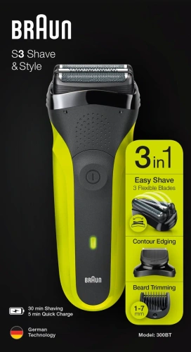 Бритва Braun 300BT Black/Green