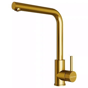 Смеситель для кухни Paulmark TWIN, брашированное золото, Tw213622-BG