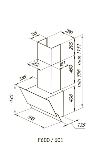Вытяжка Kuppersberg F 601 BL