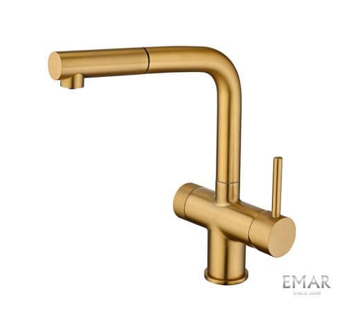 Смеситель Emar  ЕС - 7026 PVD Golden