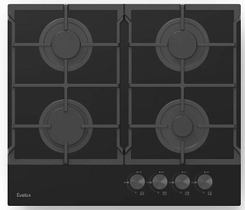 Варочная панель газовая Evelux HEG 615 BG