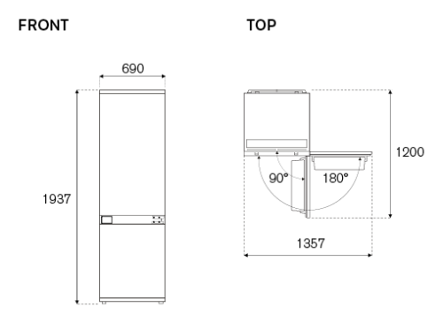 Холодильник Bertazzoni REF704BBNPTC