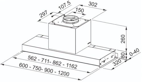 Вытяжка Franke FSTS DRIP-FREE 60  X