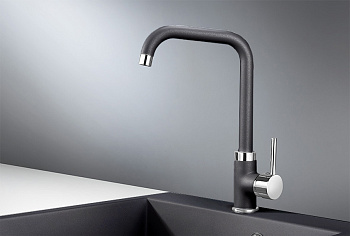 Смеситель для кухни Granula GR-0041, шварц