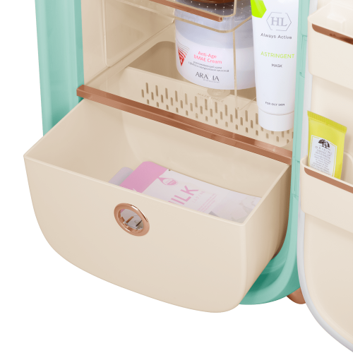 Мини-холодильник для косметики Maunfeld MFF43GN