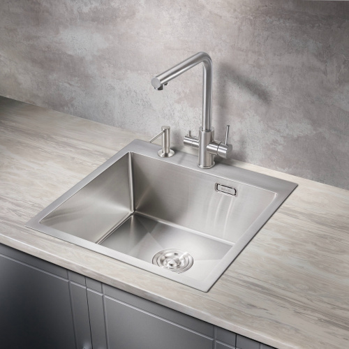 Мойка для кухни Milacio Denia 51 Steel сталь нержавеющая