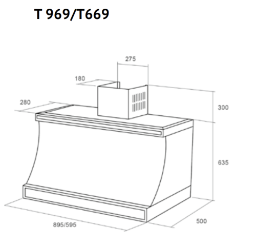 Вытяжка Kuppersberg T 969 ANT Silver