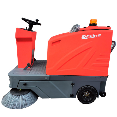 Подметальная машина аккумуляторная с сиденьем EVOline SWB1400T-KIT-GEL