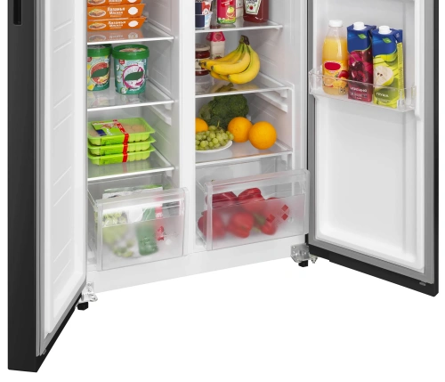 Холодильник с инвертором Meferi MFR78BK TOTAL NO FROST SIDE BY SIDE ULTRA