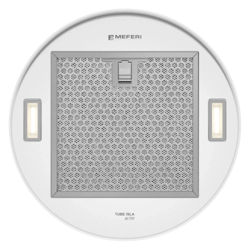 Цилиндрическая островная вытяжка MEFERI TUBE35WH ISLA ULTRA