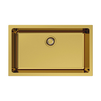 Мойка Omoikiri Okinoshima 76-U/I-G Glossy Natceramic/золото глянцевое