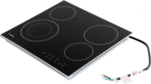 Варочная поверхность Hyundai HHE 6485 IX черный