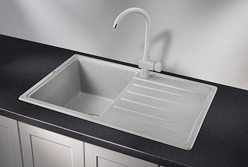 Кухонная мойка Granula Стандарт кварц ST-7602, базальт