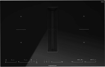 Индукционная варочная панель с вытяжкой Kuppersbusch KMI 8590.0 SR Silver Chrome