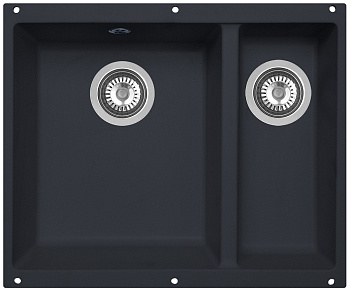 Кухонная мойка Zigmund & Shtain INTEGRA 500.2 ЧЕРН.БАЗАЛЬТ