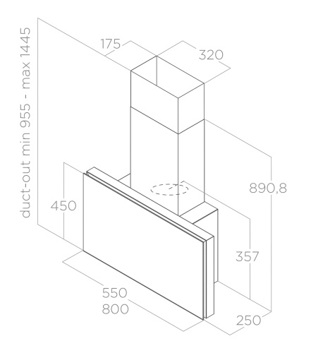 Вытяжка Elica PLAT @ WH/F/55
