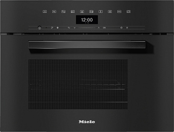 Пароварка встраиваемая с СВЧ Miele DGM7440 OBSW черный обсидиан