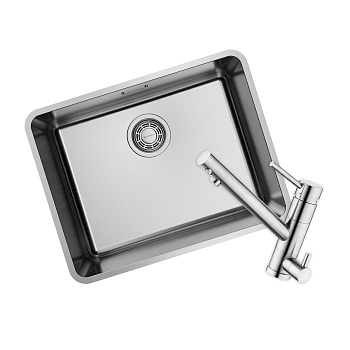 Комплект Omoikiri Omi 53-U/I-IN Ultra + Смеситель Tonami-BN