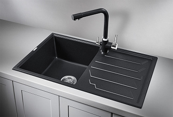 Кухонная мойка Granula Гранула GR-8002, чёрный
