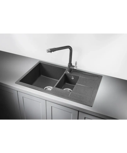 Кухонная мойка Kuppersberg MODENA 60 NL 1,5B1D DARK ROCK