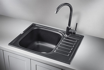 Кухонная мойка Granula Гранула GR-5801, шварц