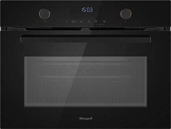 Духовой шкаф с СВЧ Weissgauff OE 4551 DB Black Edition