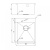 Мойка для кухни Milacio Denia 41 Steel сталь нержавеющая