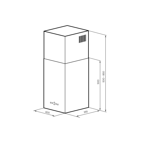 Вытяжка Lex Mono 400 Black